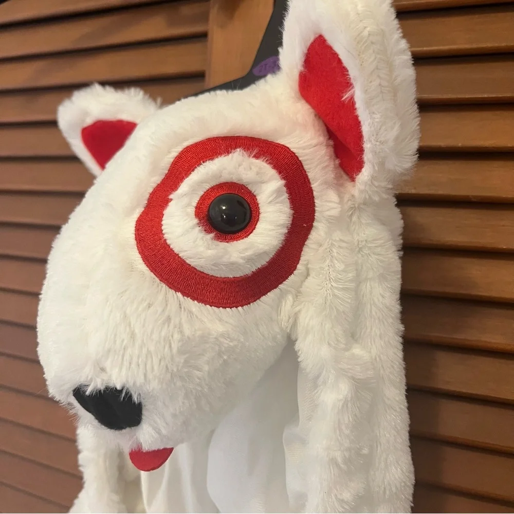 Target Spot the dog mascot Kids White and Red plush Halloween Costume 2T-3T NWT
